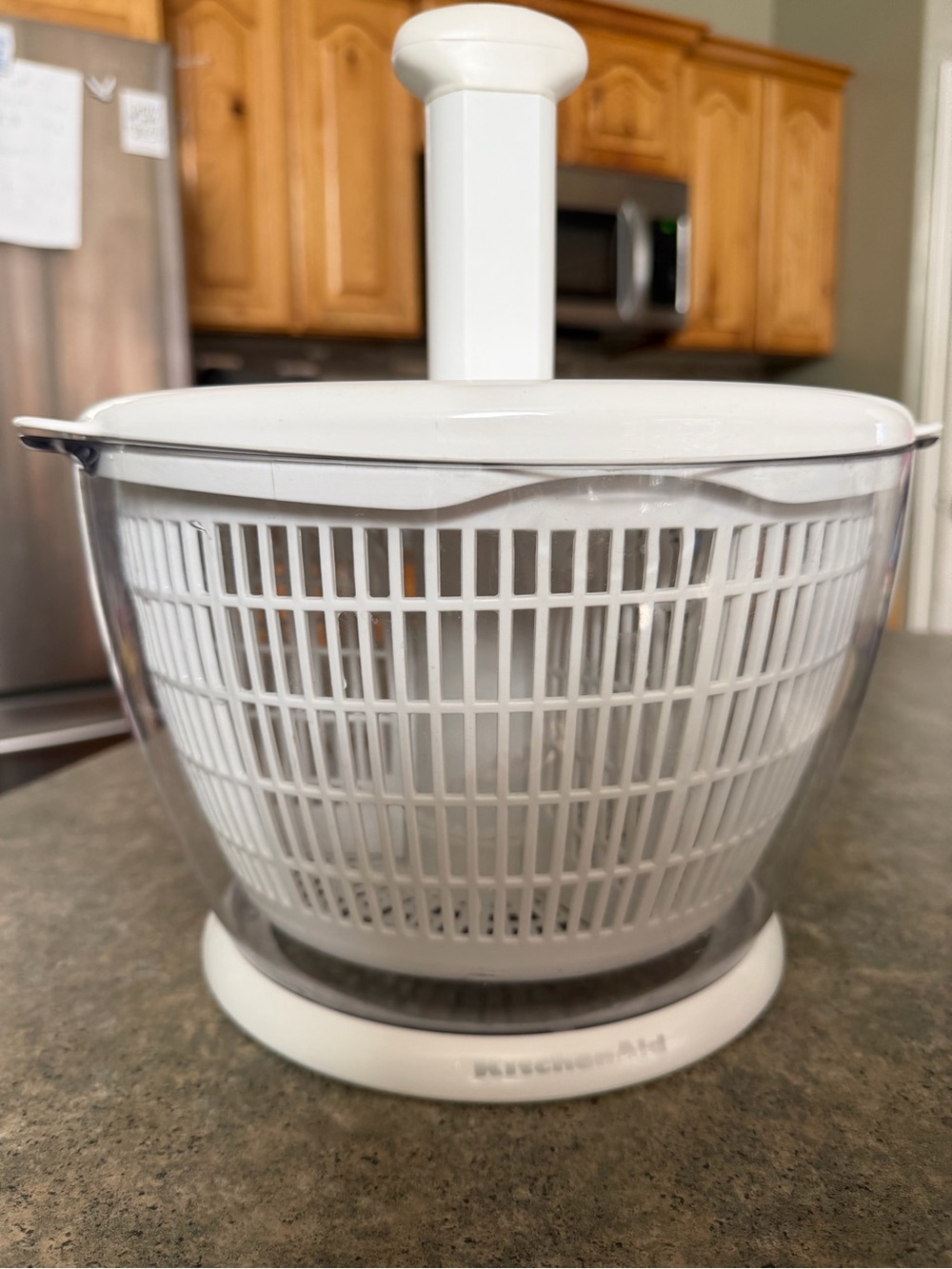 KitchenAid White Salad Spinner - Picture 5 of 5